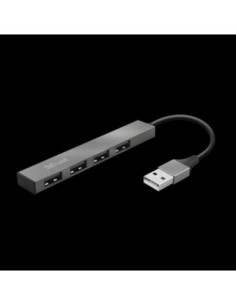 Trust hub usb halyx aluminium 4 puertos usb 2.0