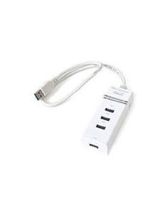 Omega hub usb 3.0 4 puertos blanco