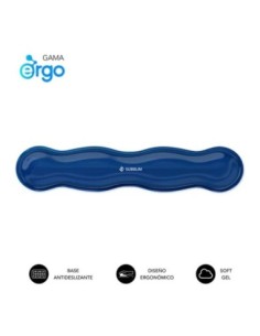 Subblim reposamuñecas ergo crystal flex keyb azul