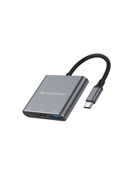 Conceptronic hub usb-c a puertos usb 3.0 - usb-a - hdmi