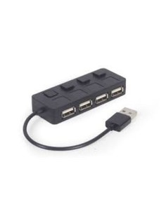 Gembird hub usb 2.0 4 puertos con interruptor