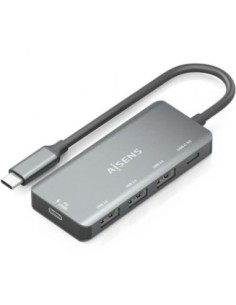 Aisens hub usb a109-0945 gris