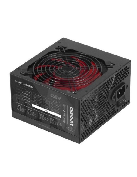 Mars gaming fuente de alimentacion mpiii850/ 850w/ ventilador 12cm