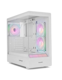 Nox carcasa frameless hummer signal argb blanca usb type c atx/matx