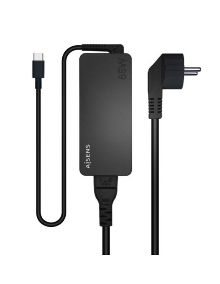 Aisens cargador portatil asch-1pd65d-bk / 1xusb-c /65w
