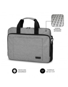 Subblim maletín air padding laptop bag 13,3-14? grey