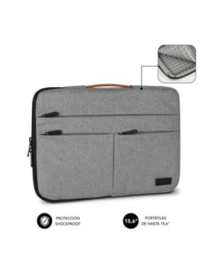 Subblim funda air padding 360 sleeve 15.6 gris claro