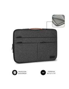 Subblim funda air padding 360 sleeve 13.3-14 gris oscuro