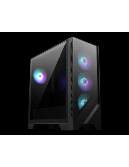 Msi torre atx mag forge 320r airflow 3x120mm+1x120mm (argb),2xusb3.2,+audio+micro,rgb,mid-tower