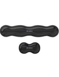 Subblim reposamuñecas ergo crystal flex x2 negro