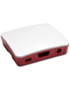 Raspberry caja para pi 3 a+ rojo blanco