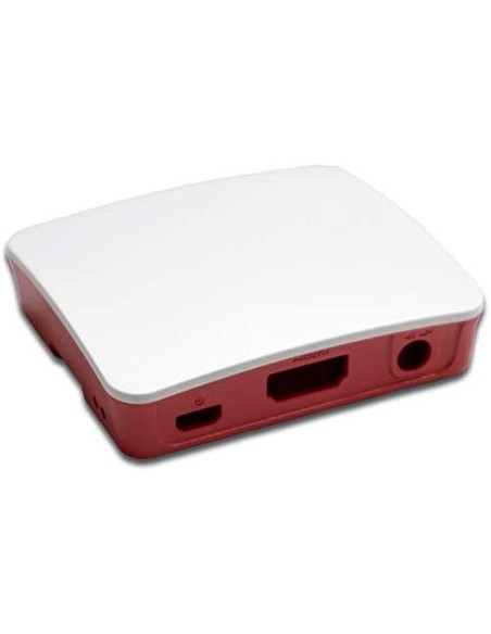 Raspberry caja para pi 3 a+ rojo blanco