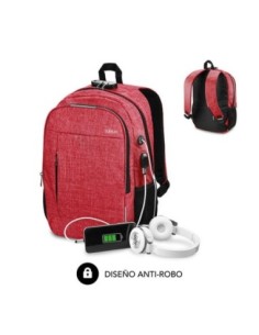 Subblim mochila urban lock backpack 16 red