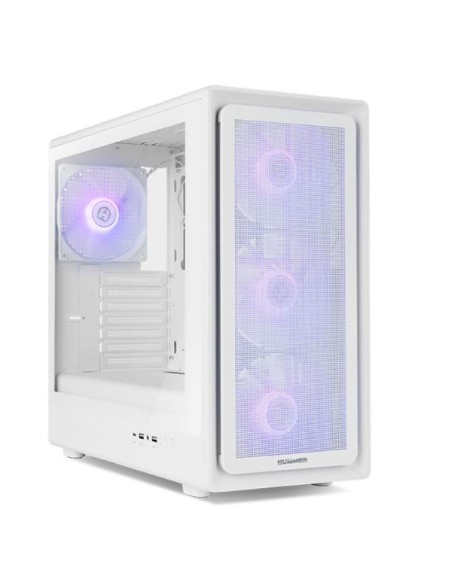 Nox carcasa hyperflow hummer aero argb blanca usb 3.0 type c atx-m-atx -itx