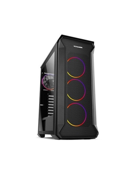 Nox carcasa hummer quantum argb atx - micro atx- itx - tempered glass chassis