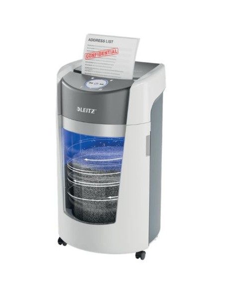 Leitz destructora iq optimax office p5 corte en particulas blanca 35l