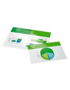 Gbc funda de plastificar dina4 2 x 125 total 250 micras glossy 100ud