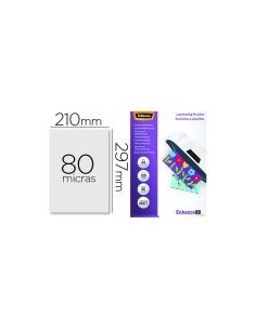 Fellowes fundas plastificar 80 mic. mate a4 100und