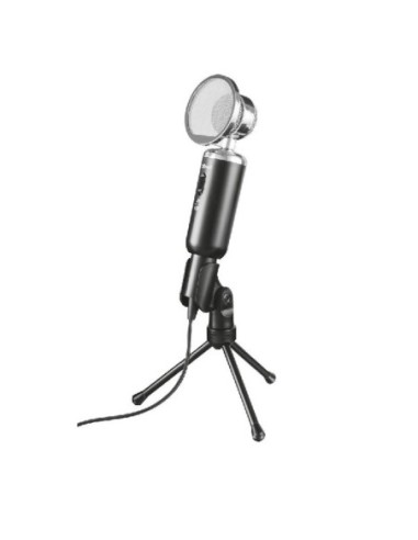 Trust microfono madell desktop angulo ajustable - boton mute - cable de 2.5m - jack 3.5mm - rejilla desmont