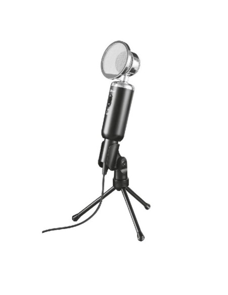 Trust microfono madell desktop angulo ajustable - boton mute - cable de 2.5m - jack 3.5mm - rejilla desmont