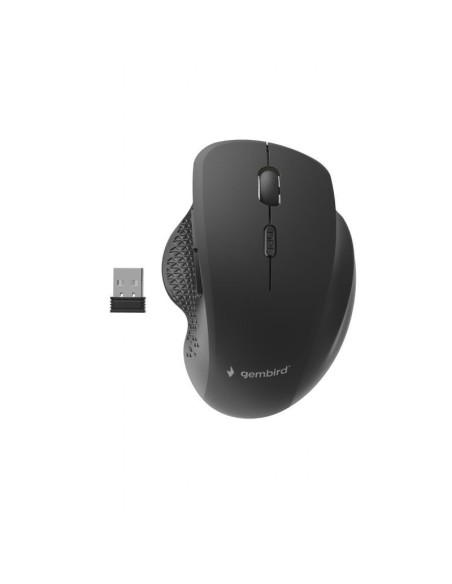 Gembird raton optico inalambrico con 6 botones negro