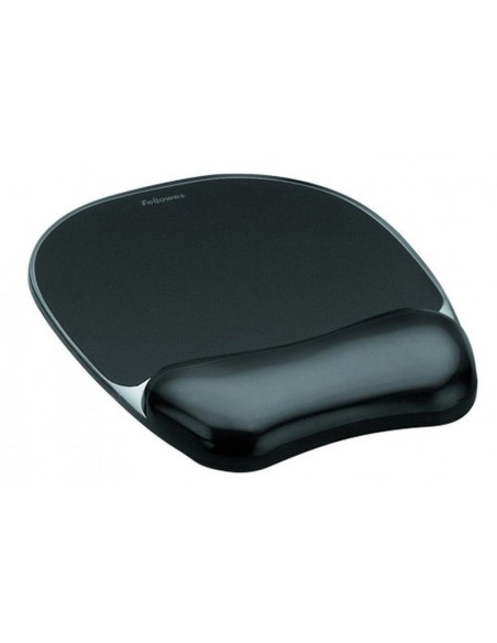 Fellowes alfombrilla gel crystal negro