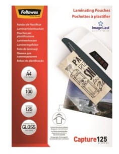 Fellowes fundas plastificar a4 125micras 100ud