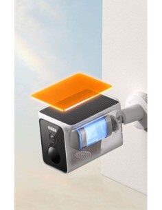 Xiaomi camara de videovigilancia exterior solar bw400 pro set 4mp/2.5k ip66