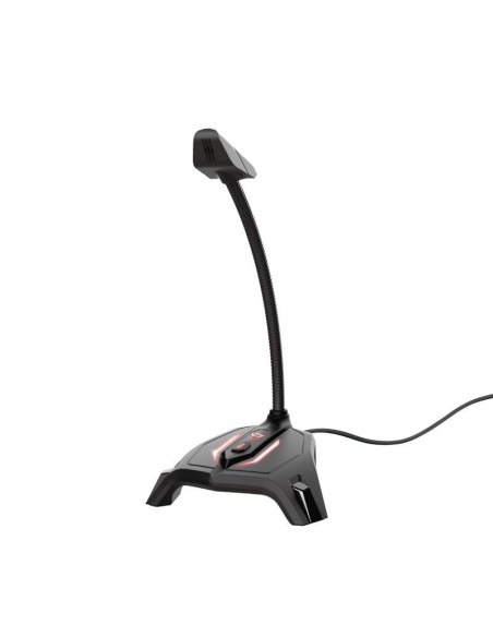 Trust microfono gxt 215 zabi led rgb micro usb con cuello flexible base iluminada cable 1.4m