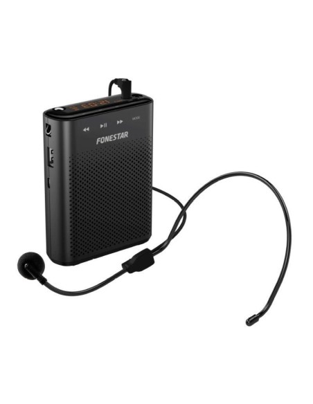 Fonestar microfono amplificado portatil alta-voz-30 rabador-reproductor usb-microsd-mp3