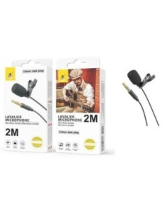 One+ microfono con clip solapa nr9143 2m- negro