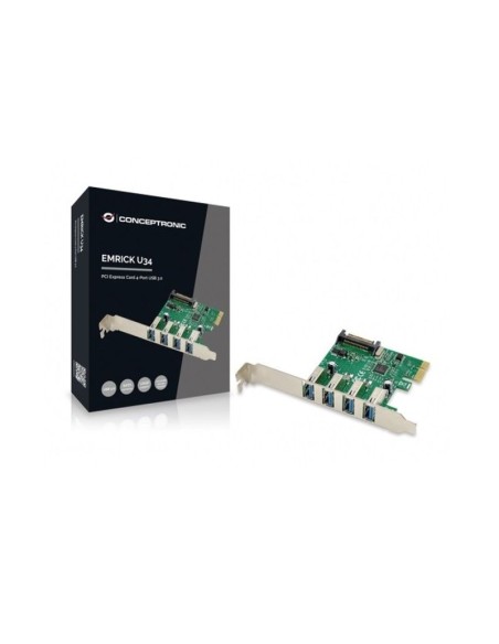 Conceptronic tarjeta pci-e usb 3.0 4 puertos emrick02g