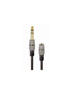 Gembird Adaptador Cable De Audio, 6.35 Mm A 3.5 Mm, 0,2 M