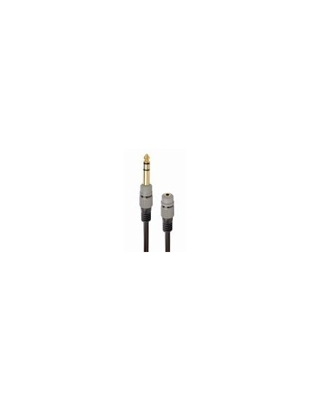 Gembird Adaptador Cable De Audio, 6.35 Mm A 3.5 Mm, 0,2 M