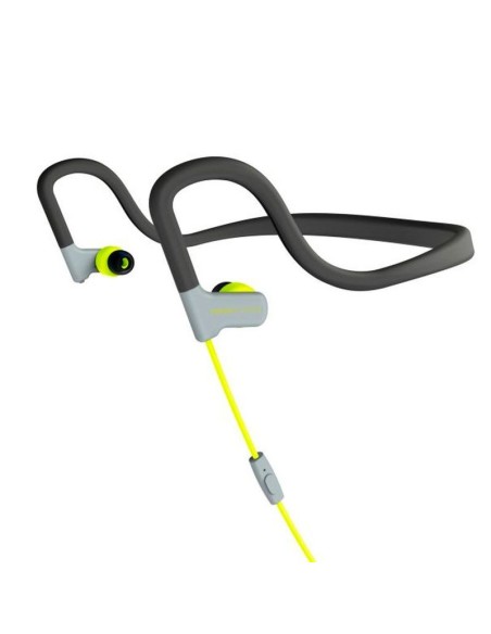 Energy Sistem Auriculares Con Micro Sport 2 Amarillo Mic Mic -Control Voz -Banda Para El Cuello -Sweatproof