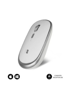 Subblim raton optico inalambrico mini mouse silver