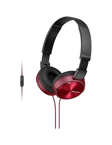 Sony auriculares diadema microfono mdr-zx310ap rojo
