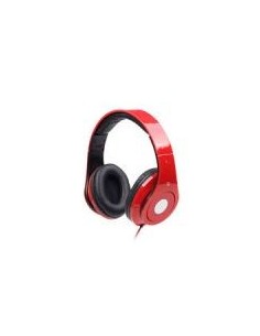 Gembird auriculares estereo con microfono rojo