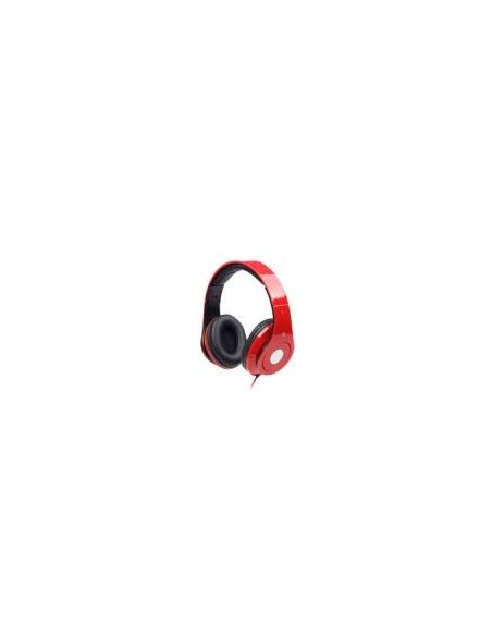 Gembird auriculares estereo con microfono rojo