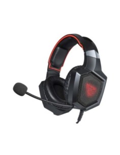 Savio auriculares gaming forge jack 3.5 mm + usb multiplataforma- cable 2.2m-luz led roja