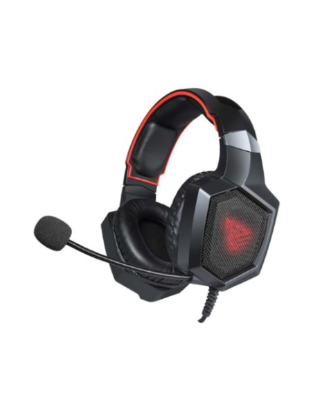 Savio auriculares gaming forge jack 3.5 mm + usb multiplataforma- cable 2.2m-luz led roja