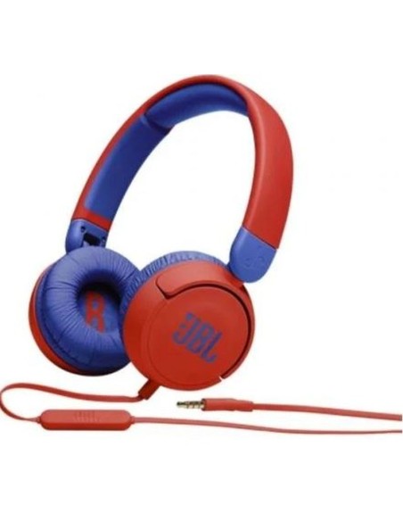 Jbl auriculares infantiles con micrófono jbl jr310- jack 3.5- rojos y azules