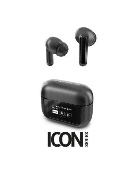 Energy sistem auriculares bluetooth display anc icon series- con estuche de carga