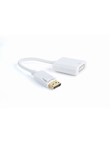 Gembird Adaptador Displayport Macho A Dvi Hembra 10cm Blanco