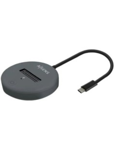 Aisens adaptador dock usb-c para ssd m2 sata- gris nvme ngff aisens asuc-m2d014-gr