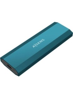 Aisens caja externa asm2-019blu ssd m.2 sata nvme usb 3.1- sin tornillos- azul