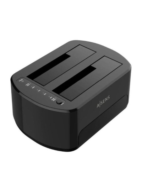 Aisens docking station para discos duros asds-d03b- negro