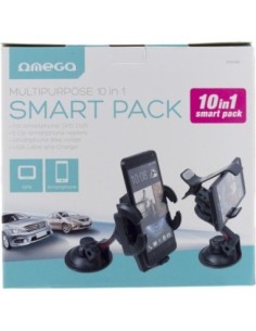 Omega soporte para telefono/gps de coche/bicicleta kit 10 in 1