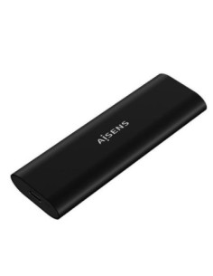 Aisens caja externa asm2-014b ssd m.2 sata nvme usb 3.2- sin tornillos- negro