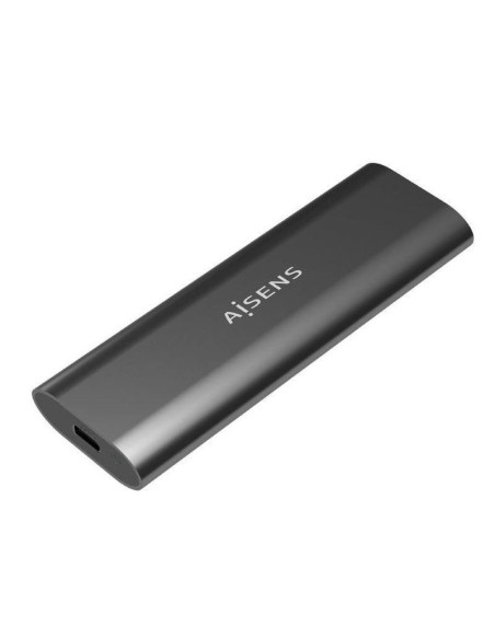 Aisens caja externa asm2-015gr ssd m.2 sata nvme usb 3.2- sin tornillos- gris